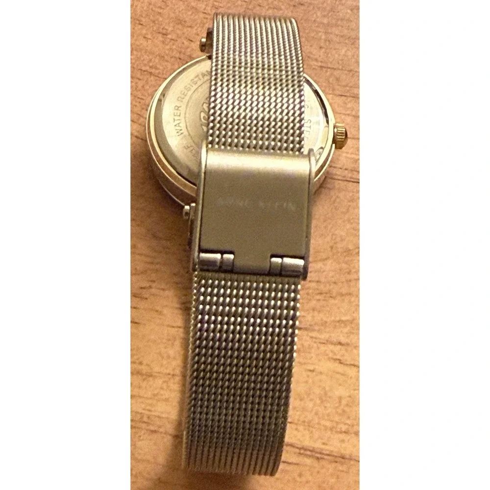 Anne Klein Diamond Women's Genuine Diamond‎ Silver Tone Analog Wrist Watch READ